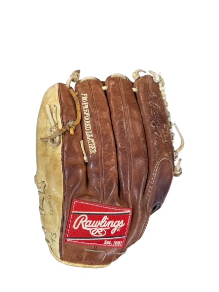 Vist Large View of Product Image Which is Used Rawlings PROS27TBR BB/SB Glove RH Throw Tan 12 3/4"
