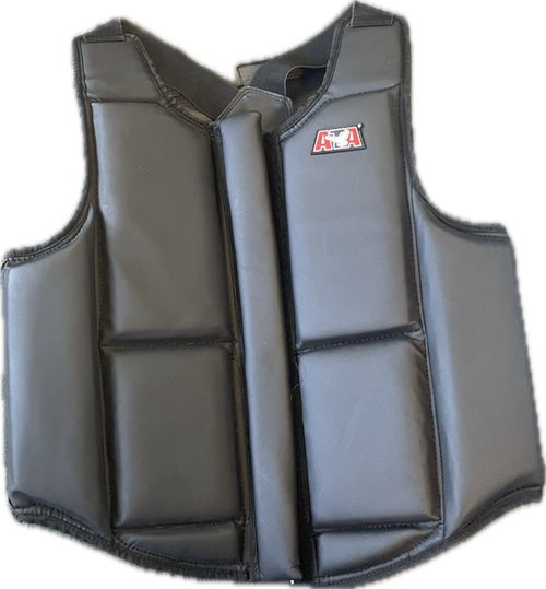 Vist Large View of Product Image Which is Used Martial Arts Chest Guard Black Senior