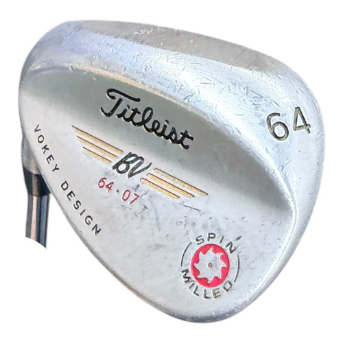 Vist Large View of Product Image Which is Used Titleist VOKEY SPIN MILLED Golf Wedge Mens LH 64 Degree