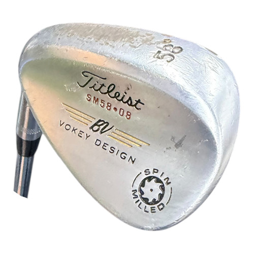 Vist Large View of Product Image Which is Used Titleist VOKEY SPIN MILLED Golf Wedge Mens LH 58 Degree