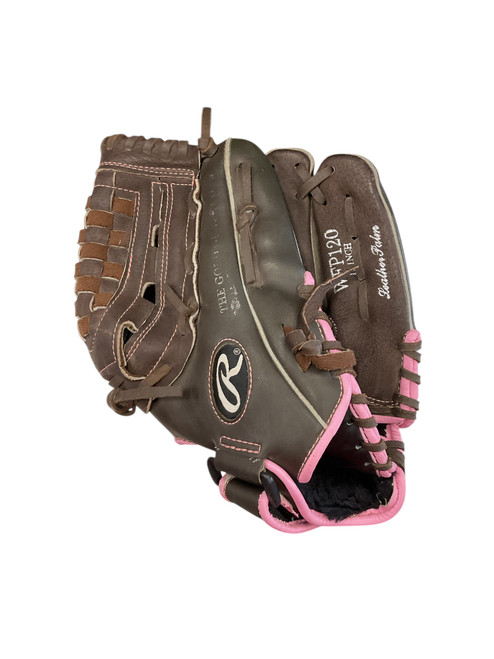 Vist Large View of Product Image Which is Used Rawlings FASTPITCH 12 RH Throw Fastpitch Gloves Brown 12"