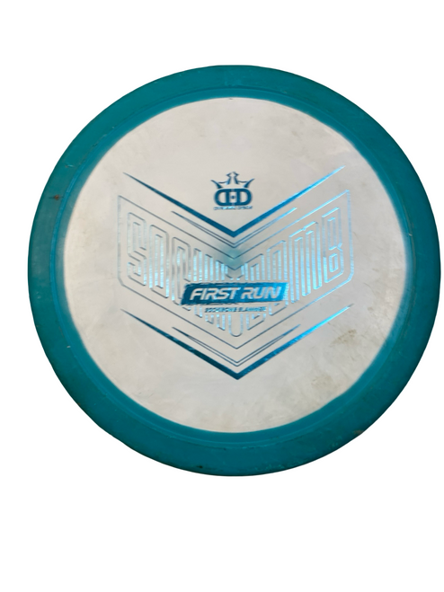 Vist Large View of Product Image Which is Used Dynamic Discs FIRST RUN Disc Golf Mid Range Green
