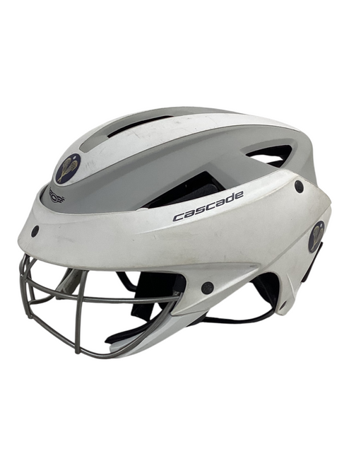 Vist Large View of Product Image Which is Used Cascade LX Lacrosse Helmet White Fits all