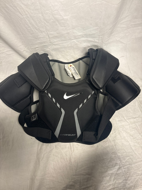 Vist Large View of Product Image Which is Used Nike VAPOR SELECT Lacrosse Shoulder Pads Black LG