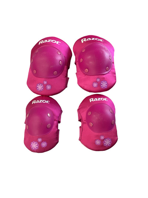 Vist Large View of Product Image Which is Used Razor Skateboard Elbow Pads Pink MD