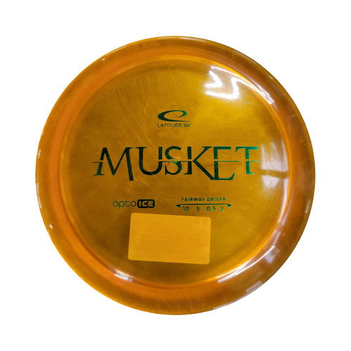 Vist Large View of Product Image Which is Used Latitude 64 MUSKET OPTO ICE Disc Golf Driver Orange