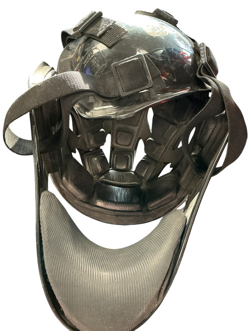 Vist Large View of Product Image Which is Used Wilson CATCHERS HELMET Catchers Helmet w/Mask Black MD