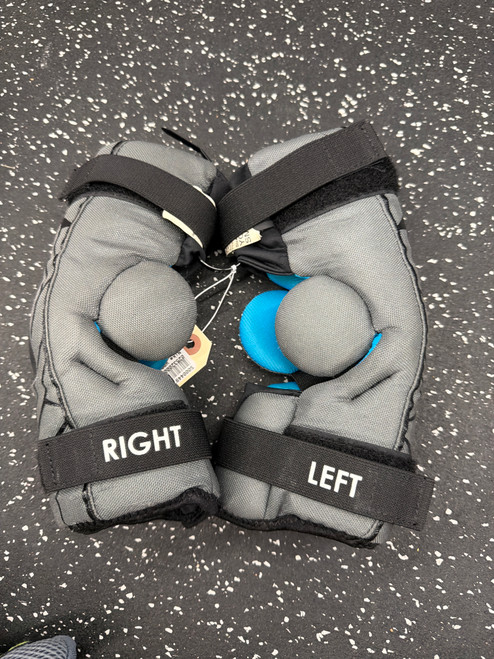 Vist Large View of Product Image Which is Used Nike VAPOR LT Lacrosse Arm Pads/Guards Grey SM