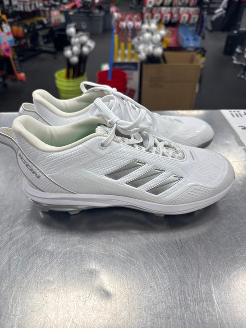 Vist Large View of Product Image Which is Used Adidas ICON 8 MD BB/SB Cleats White Senior 7