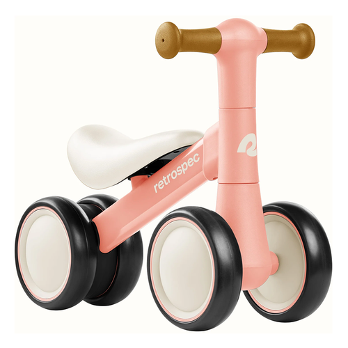 Vist Large View of Product Image Which is New Retrospec Cricket Baby Walker Balance Bike Baby Pink