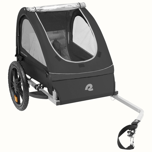 Vist Large View of Product Image Which is New Retrospec Rover Kids Bike Trailer Black- Single