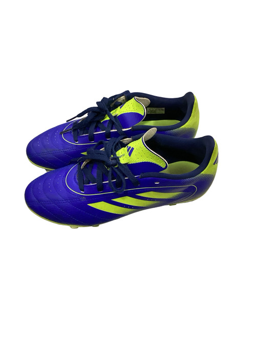 Vist Large View of Product Image Which is Used Adidas Soccer Cleats Royal Blue Junior 04.5