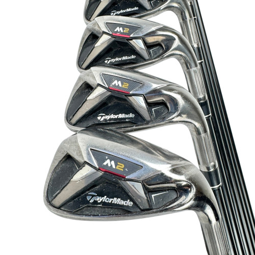 Vist Large View of Product Image Which is Used Taylormade M2 Men's RH Iron Set 5I-AW Senior Flex Graphite Shaft