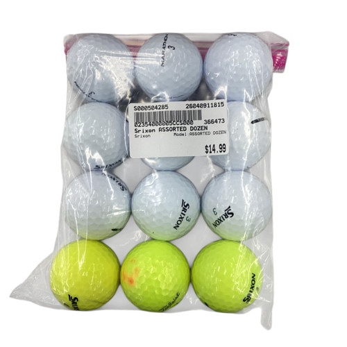Vist Large View of Product Image Which is Used Srixon ASSORTED DOZEN 12 Pack - Golf Balls
