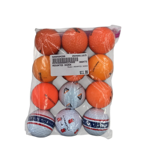 Vist Large View of Product Image Which is Used ASSORTED DOZEN 12 Pack - Golf Balls