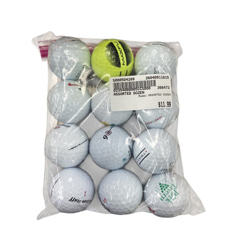 Vist Large View of Product Image Which is Used ASSORTED DOZEN 12 Pack - Golf Balls