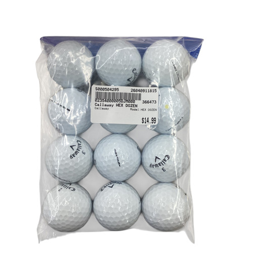 Vist Large View of Product Image Which is Used Callaway HEX DOZEN 12 Pack - Golf Balls