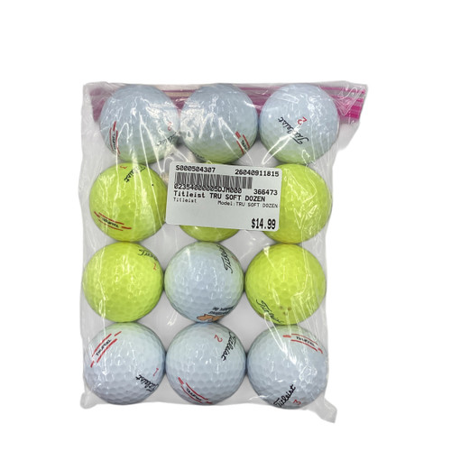 Vist Large View of Product Image Which is Used Titleist TRU SOFT DOZEN 12 Pack - Golf Balls