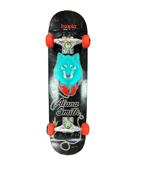 Vist Large View of Product Image Which is Used HOOPLA SKATE BOARD Complete Skateboard Black Regular