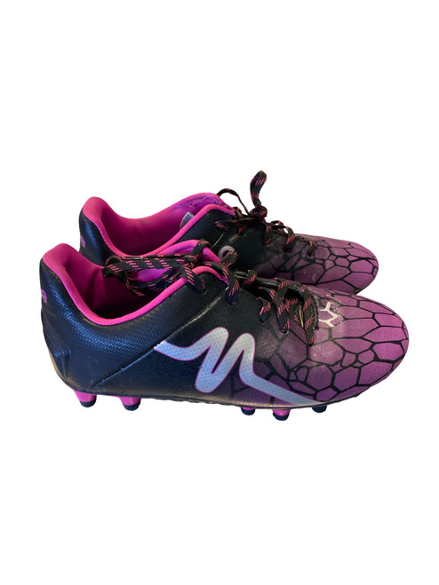 Vist Large View of Product Image Which is Used Mitre Soccer Cleats Purple Junior 01