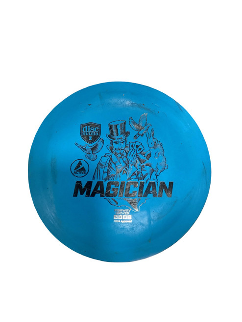 Vist Large View of Product Image Which is Used Discmania MAGICIAN Disc Golf Driver Royal Blue
