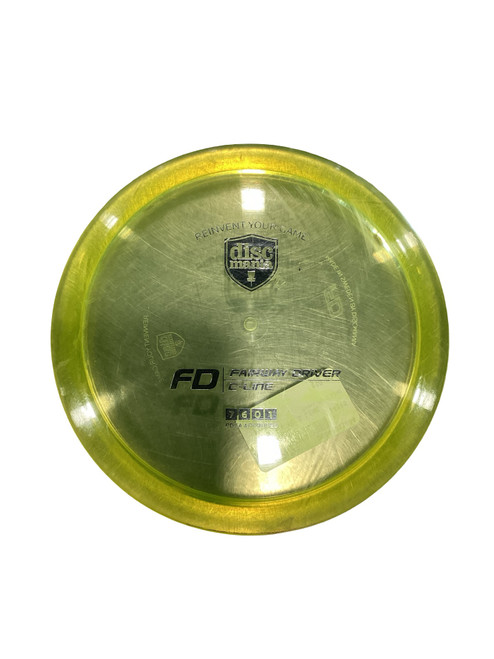 Vist Large View of Product Image Which is Used Discmania FD C LINE Disc Golf Driver Yellow