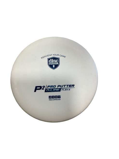 Vist Large View of Product Image Which is Used Discmania P2 D LINE Disc Golf Putter White