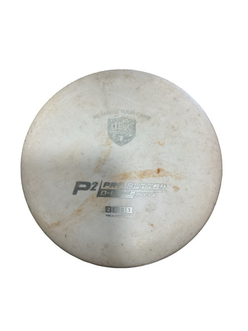Vist Large View of Product Image Which is Used Discmania P2 D LINE Disc Golf Putter White