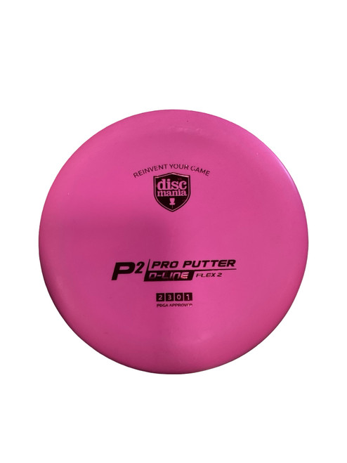 Vist Large View of Product Image Which is Used Discmania P2 D LINE Disc Golf Putter Pink