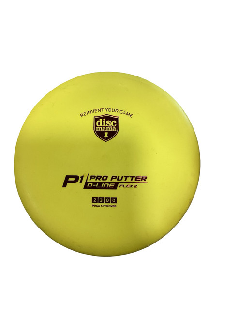 Vist Large View of Product Image Which is Used Discmania P1 D LINE Disc Golf Putter Yellow