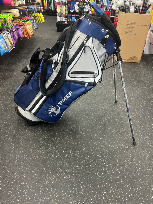 Vist Large View of Product Image Which is New RMEF GOLF STAND BAG Mens Stand Bag Navy Blue