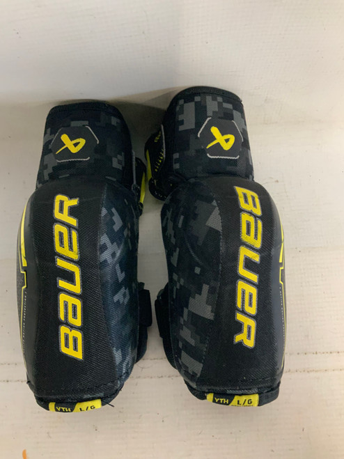 Vist Large View of Product Image Which is Used Bauer MACH Youth Elbow Pads LG