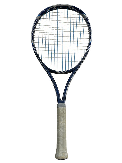Vist Large View of Product Image Which is Used Prince EXO 3 RACQUET Adult Tennis Racquet Navy Blue 4 3/8"