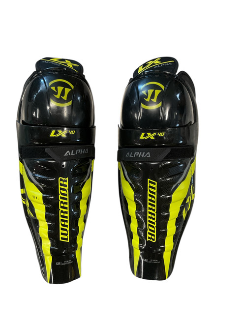 Vist Large View of Product Image Which is Used Warrior LX 40 Senior Shin Guards Black 15"