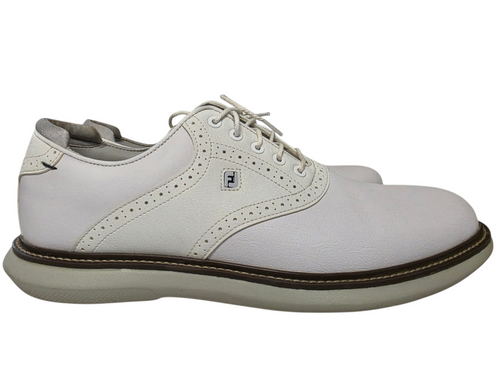 Vist Large View of Product Image Which is Used Foot Joy Mens Golf Shoes White Size 12