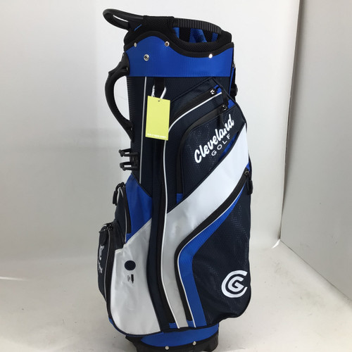 Vist Large View of Product Image Which is Used Cleveland 14 WAY CART BAG Mens Cart Bag Navy Blue