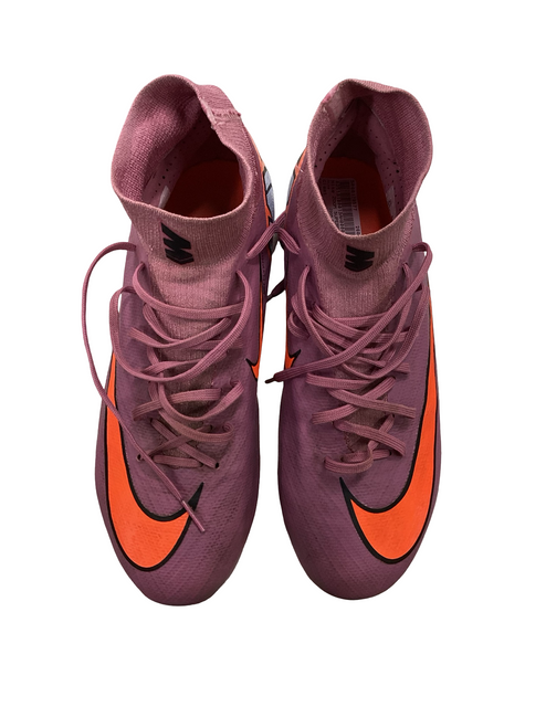 Vist Large View of Product Image Which is Used Nike ZOOM SUPERFLY 10 PRO FG Soccer Cleats Purple Senior 8.5