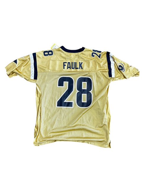 Vist Large View of Product Image Which is Used Reebok RAMS FAULK S.S. Spirit Wear M XL