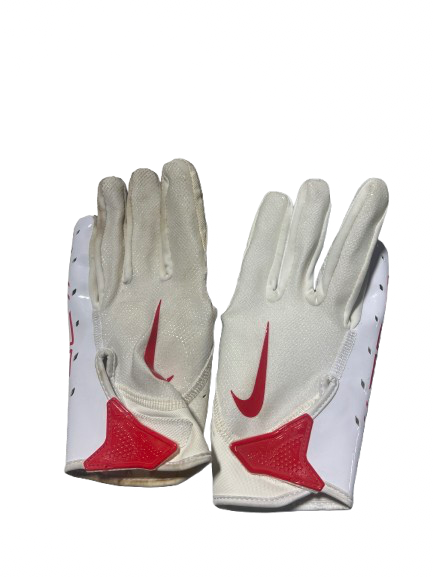 Vist Large View of Product Image Which is Used Nike NIKE VAPOR GLOVES YL FB Gloves White LG
