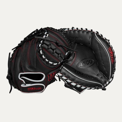 Vist Large View of Product Image Which is New A700 Blk/Red 32.5" RHT Catchers Mitt