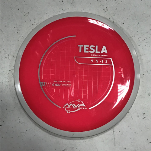 Vist Large View of Product Image Which is Used MVP NEUTRON TESLA Disc Golf Driver Pink 167g