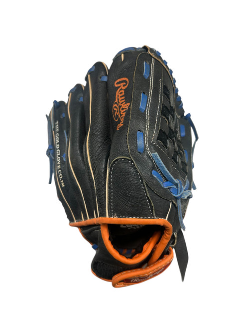 Vist Large View of Product Image Which is Used Rawlings SURE CATCH BB/SB Glove RH Throw Black 11"