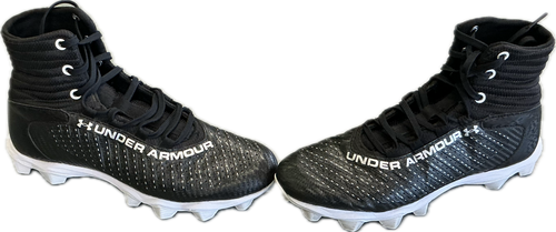 Vist Large View of Product Image Which is Used Under Armour Adult FB Cleats Black Senior 8