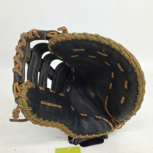 Vist Large View of Product Image Which is Used Rawlings RENEGADE 12.5 IN RHT FB GLOVE BB/SB Glove RH Throw Black 12 1/2"