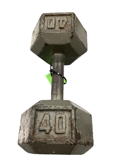 Vist Large View of Product Image Which is Used Hex Dumbbell (Each) 40 lb