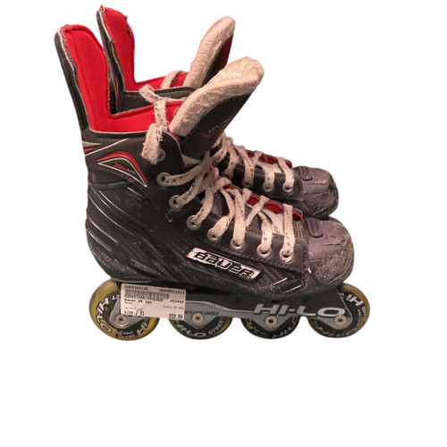 Vist Large View of Product Image Which is Used Bauer XR 300 Roller Hockey Skates Black Junior 01