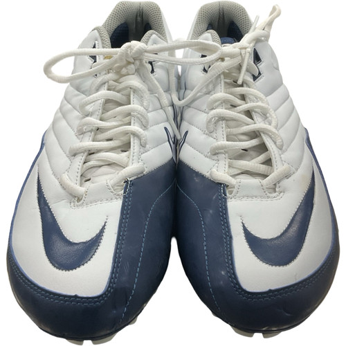 Vist Large View of Product Image Which is Used Nike Adult FB Cleats White And Navy Blue Senior 12.5