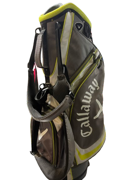 Vist Large View of Product Image Which is Used Callaway 6 WAY STAND BAG Mens Stand Bag Grey And Lime