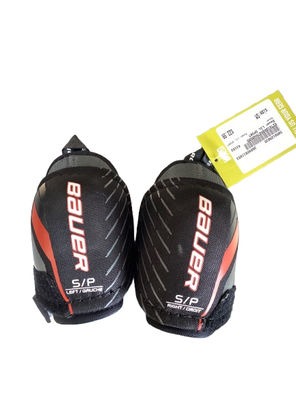 Vist Large View of Product Image Which is Used Bauer LIL SPORT Youth Elbow Pads SM