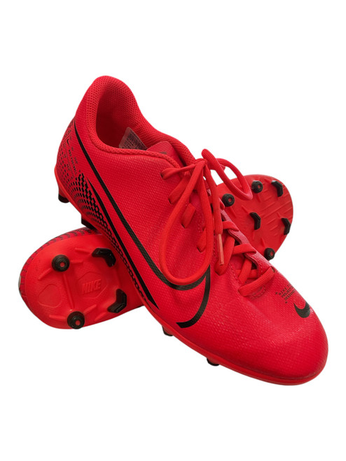 Vist Large View of Product Image Which is Used Nike Soccer Cleats Neon Orange Size 6